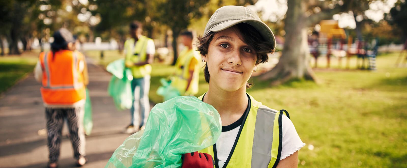 Team member helping improve the environment