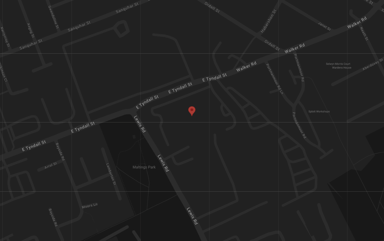 An image of a black location map of Cardiff.