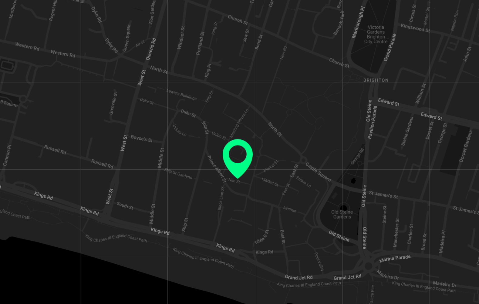 Brighton map location.