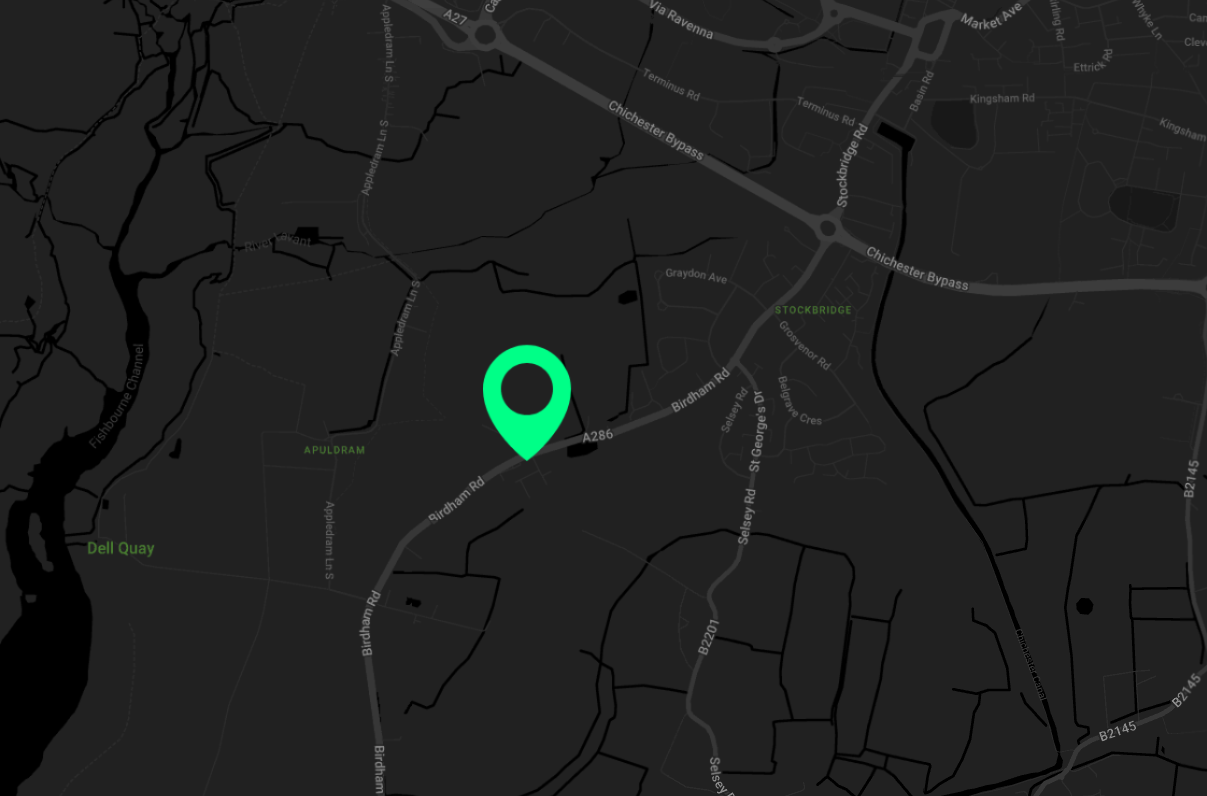 Chichester location map