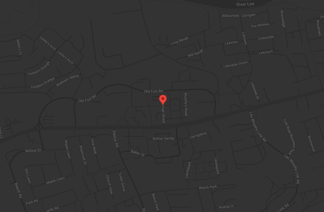 A location map for Cork Ireland.